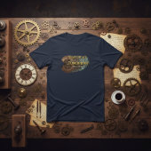 T-shirt Steampunk Time Machine - Yesterday & Tomorrow Navy