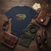 T-shirt Steampunk Time Machine - Yesterday & Tomorrow Navy