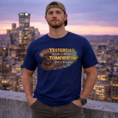 T-shirt Steampunk Time Machine - Yesterday & Tomorrow Navy