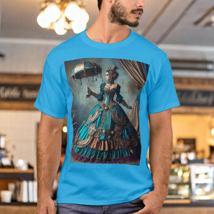 T-shirt Steampunk Vintage Victorian Lady Circus