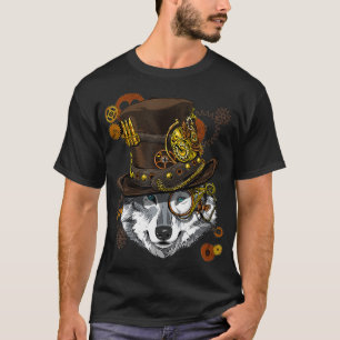 T-shirt Steampunk Wolf Steampunk Lovers