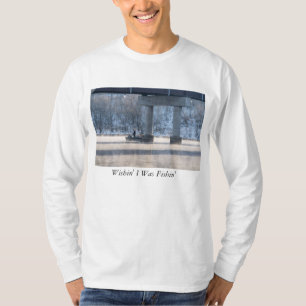 T-shirt Steamy Winter Fishing Lake Taneycomo Long Sleeve