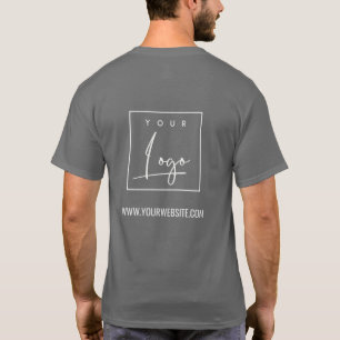 T-shirt Steel Grey Business Ajouter Votre Nom Logo Site We