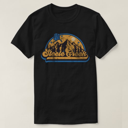 T-shirt Steele Creek, Alaska (Design devant)