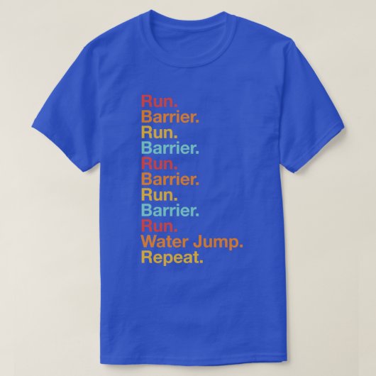 T-shirt Steeplechase Run Track and Field 3000m Steeplechas (Design devant)