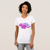 T-shirt Stegosaurus pourpre (Devant entier)
