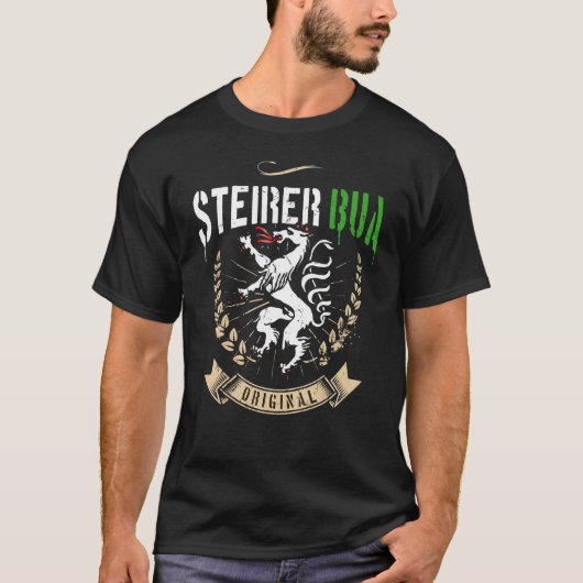 T-shirt Steirer Bua Steiermark Armoiries Panther Steire (Devant)