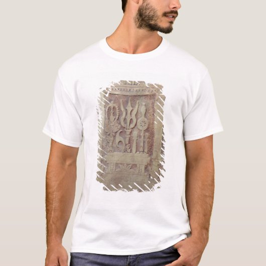 T-shirt Stele de Brahman dépeignant le Trimurti (Devant)