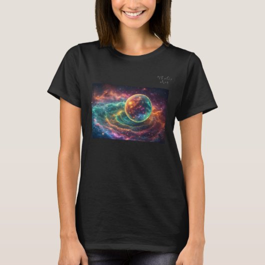 T-shirt Stellar Dream Nebula Design (Devant)