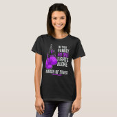 T-shirt Stem Cell Research Awareness Month Gloves Purple R (Devant entier)