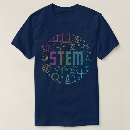 T-shirt STEM Science Technologie Ingénierie Mathématiques (Design devant)