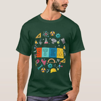 T-shirt Stem Scienceechnology Engineering Matheacher Back