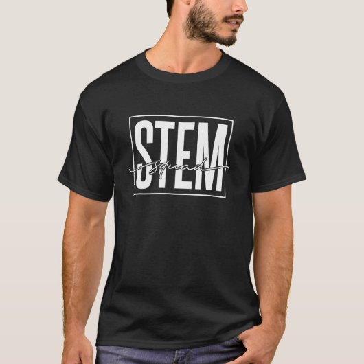 T-shirt Stem Squad Science Technologie Génie Math Te (Devant)