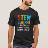 T-shirt STEM Teacher Science Technology Engineering Math (Devant)
