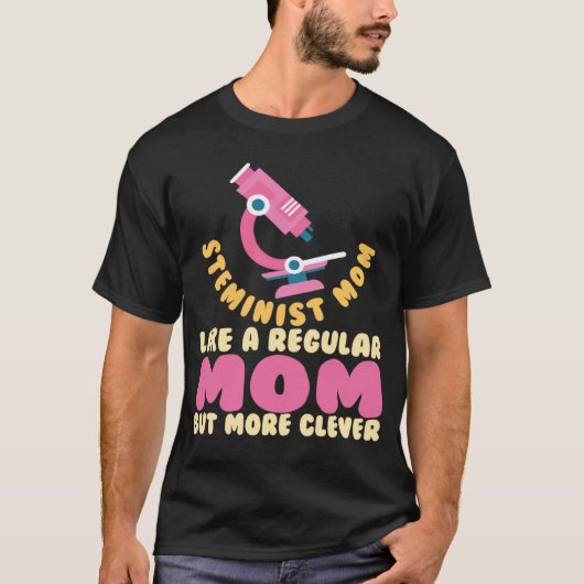 T-shirt Stéméniste Maman Science Math STEM (Devant)