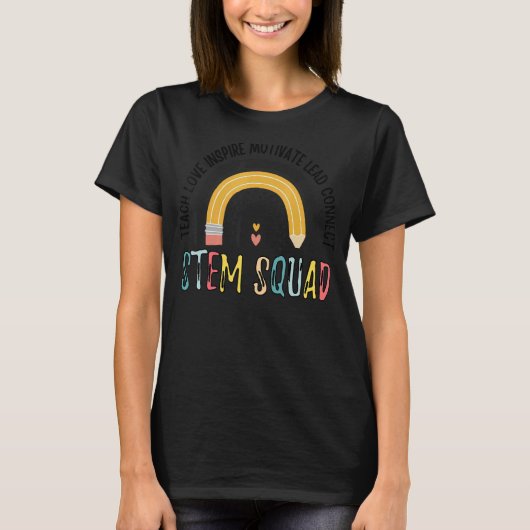 T-shirt Stéméniste STEM Enseignant Science Technicien (Devant)