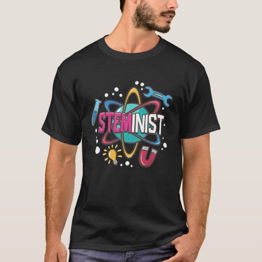 T-shirt Stéménite Science Technologie Génie Math STEM (Devant)