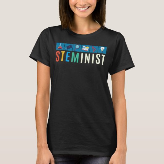 T-shirt Stéménite Science Technologie Génie Math STEM (Devant)