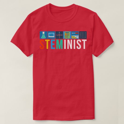 T-shirt Stéménite Science Technologie Génie Math STEM (Design devant)