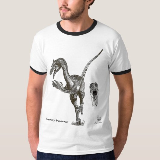 T-shirt Stenonychosaurus Troodon Greg Paul de chemise de (Devant)