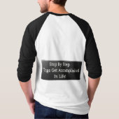 T-shirt "Step By Step" Joli Design. Commandez dès maintena (Dos)