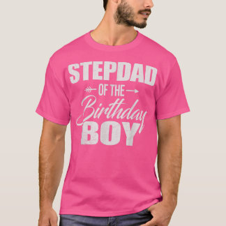 T-shirt Stepdad De L'Anniversaire Garçon Correspondant Fam