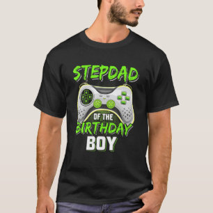 T-shirt Stepdad De L'Anniversaire Garçon Vidéo Mignonne Ga