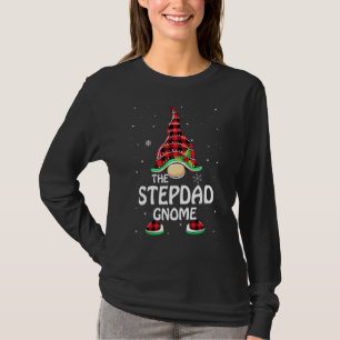 T-shirt Stepdad Gnome Buffalo Plaid Matching Family Christ