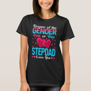 T-shirt Stepdad Rose Ou Bleu Vous Aime Gardien Genre Revea