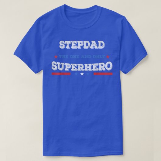 T-shirt Stepdad Superdad superhero superdad father hero st (Design devant)