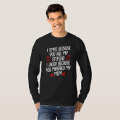 T-shirt Stepfather Mariage Fille Fils Femme Mari Fan (Devant entier)