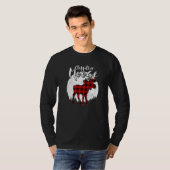 T-shirt Stepfather Moose Red Plaid Buffalo Matching Family (Devant entier)