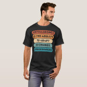 T-shirt Stephen Hawking Citation Écrite Dans Leet (Devant entier)