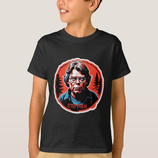 T-shirt Stephen King Sticker (Devant)
