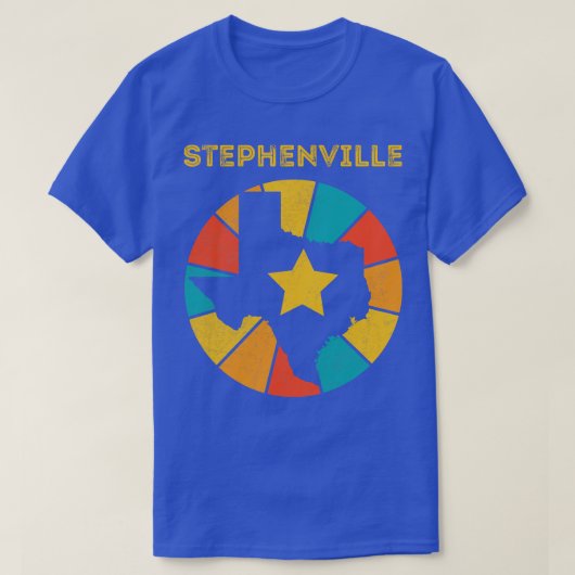 T-shirt Stephenville Texas Vintage Souvenir déshabillé (Design devant)