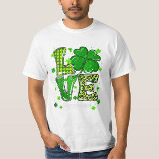 T-shirt Stepmaman Green Plaid Leopard St Pat