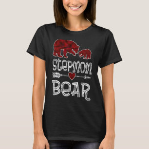 T-shirt Stepmere Bear Buffalo Rouge Plaid Arrière Noël Paj
