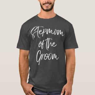 T-shirt Stepmere De La Famille Groom Mignonne Mariage Part