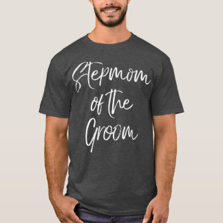 T-shirt Stepmere De La Famille Groom Mignonne Mariage Part