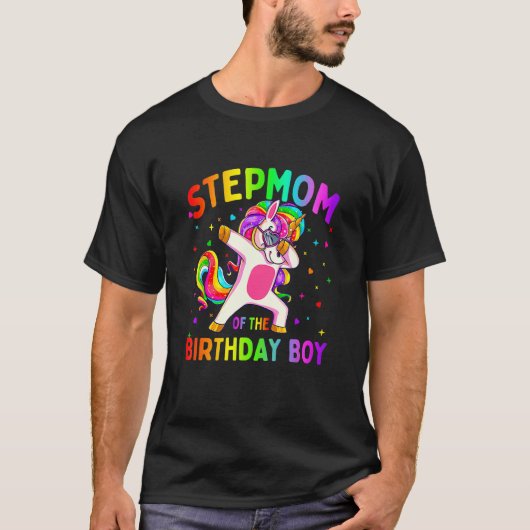 T-shirt Stepmere de la fête d'anniversaire garçon Dabbing (Devant)