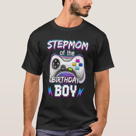 T-shirt Stepmere Of Birthday Boy Video Jeu B Day Top G (Devant)