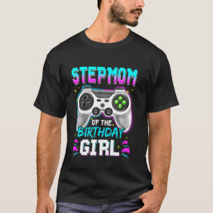 T-shirt Stepmere Of The Birthday Girl Vidéo Jeu Anniversai