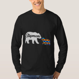 T-shirt StepMom Bear Sensibilisation sur l'autisme Amour F