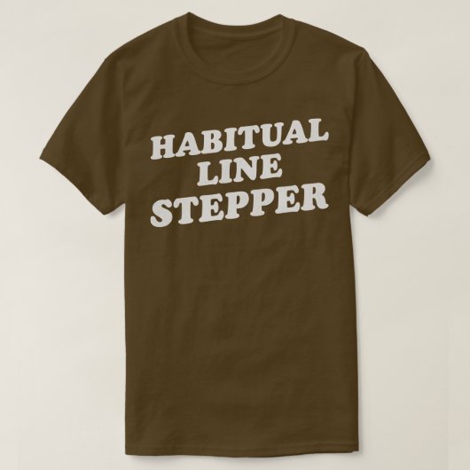 T-shirt Stepper de ligne Habituelle (Design devant)