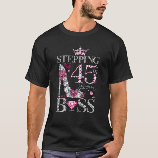 T-shirt Stepping Into My 44Th Birthday Like A Boss For 44 (Devant)