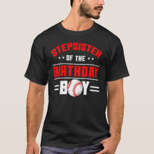 T-shirt Stepsoeur De L'Anniversaire Boy Baseball Thème Fam