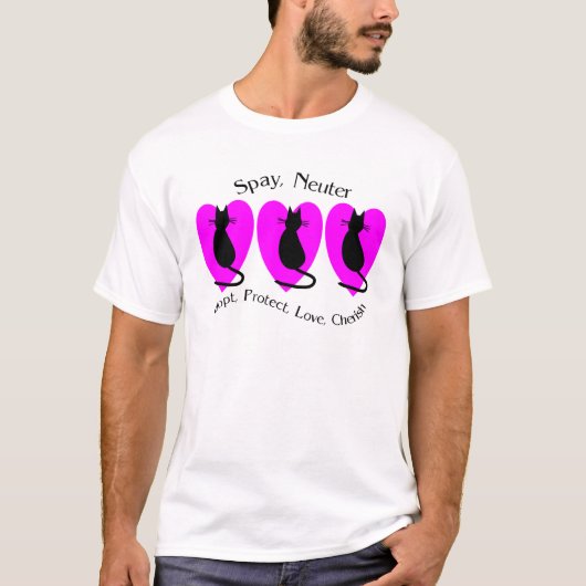 T-shirt Stérilisez le neutre adoptent se (Devant)