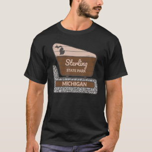 T-shirt Sterling State Park Michigan MI Affiche de bienven