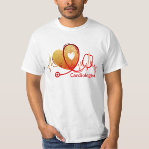 T-shirt Stéthoscope à courbe de cœur - Cardiologue 1