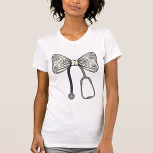 T-shirt Stéthoscope à ruban d'infirmière vintage Design de
